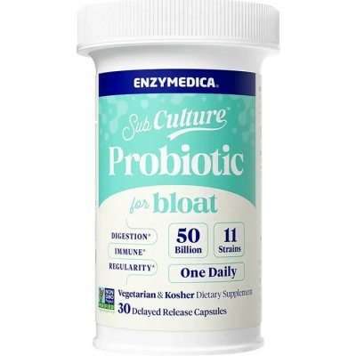 Enzymedica SubCulture Probiotic for Bloat 30 Kapslí – Hledejceny.cz