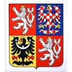 Velký státní znak ČR plastový tištěný - 2 mm, 37 x 43 cm – Zboží Dáma