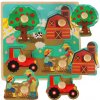 Dřevěná hračka KIK vkládací puzzle Malá farma