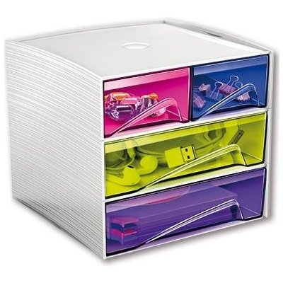 CEP MyCube Happy 1032110 zásuvkový box 4 zásuvky vícebarevný – Hledejceny.cz
