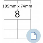 Print etikety na A4 105 x 74 mm - 100 archů – Hledejceny.cz