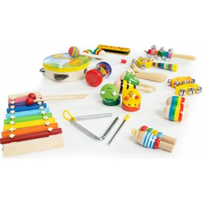 EcoToys sada hudebních nástrojů pro děti Ajka 14 kusů – Zboží Dáma