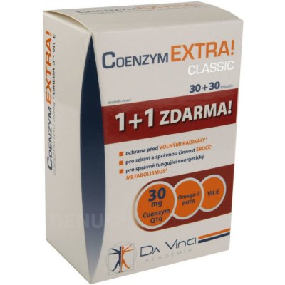 DaVinci Coenzym Extra Classic 30 mg 60 tablet – Zboží Mobilmania