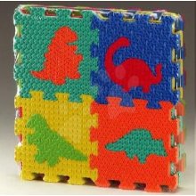 Lee puzzle Dino čtverce barevné 16 ks