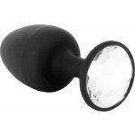 Dorcel Geisha Plug Diamond L anální dildo s bílým kamenem černé – Sleviste.cz