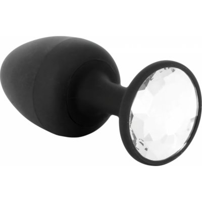 Dorcel Geisha Plug Diamond L anální dildo s bílým kamenem černé – Sleviste.cz