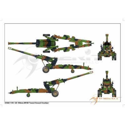 MeritUS 155mm M198 Towed Howed Howitzer 1:16 – Zbozi.Blesk.cz