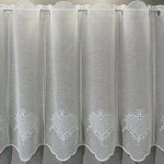 Luxusní vyšívaná záclona GERSTER SRDÍČKO 11807 smetanová 35 cm – Hledejceny.cz