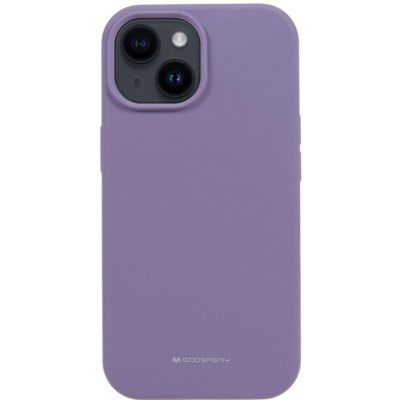Pouzdro MERCURY Silky-Soft Apple iPhone 15 Plus - příjemné na dotek - silikonové - fialové