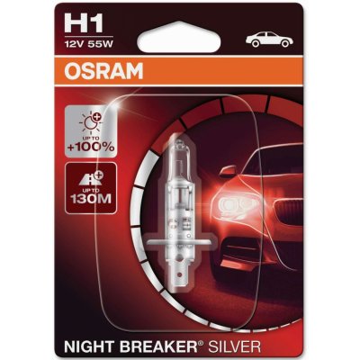 Osram Night Breaker Silver H1 P14,5s 12V 55W – Zbozi.Blesk.cz