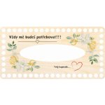 Dřevěný svět online Víko na kapesníky 24 x 12 cm Vždy mě budeš potřebovat – Zboží Dáma
