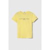 Dětské tričko Tommy Hilfiger dětské bavlněné tričko KG0KG05242.128.176.PPYH žlutá