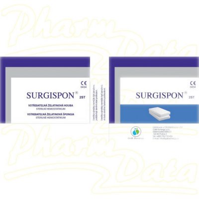 Surgispon Standard 8 x 5 x 1 cm 2 ks – Zboží Dáma
