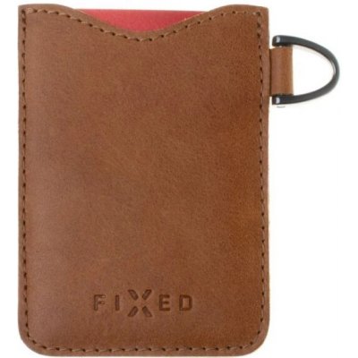 FIXED Kožené pouzdro na karty FIXED Cards hnědé – Sleviste.cz