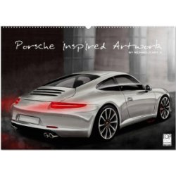 Porsche inspired Artwork by Reinhold Art's Wand DIN A2 quer CALVENDO Monats 2024