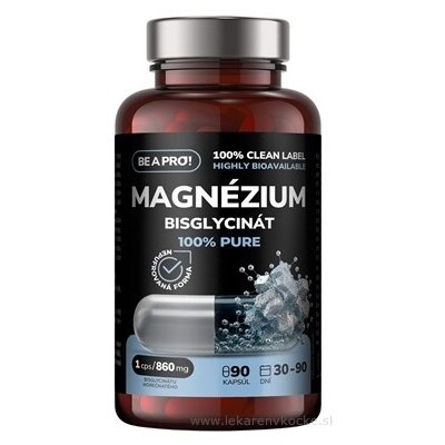 Be A Pro! Hořčík Bisglycinát 100% Pure 90 kapslí – Hledejceny.cz