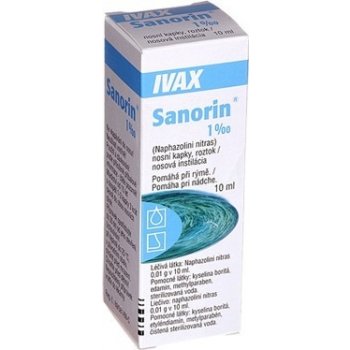 SANORIN NAS 1MG/ML NAS GTT SOL 1X10ML