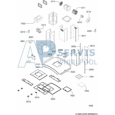 Whirlpool 481245088322 Sklo odsavač AKR 951 – Hledejceny.cz