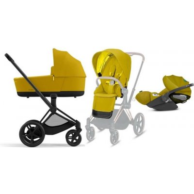 Cybex e-Priam 3.0 Kombinovaný + Cloud Z Autosedačka 0-13 kg Sada 3v1 Mustard Yellow 2023