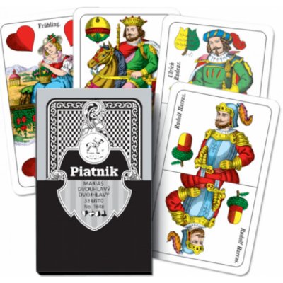 Piatnik Mariáš dvouhlavý v plastové krabičce – Sleviste.cz