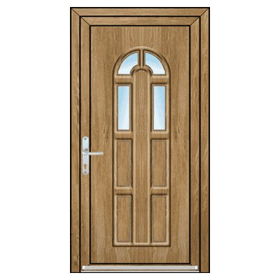 OknaDvereNaMiru.cz Vchodové plastové dveře 3D Linda 3 antracit 110 x 215 cm – Zboží Mobilmania