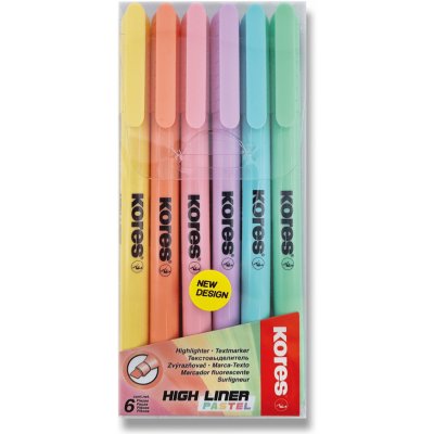 Kores 36246 High Liner Pastel sada 6 barev – Zboží Živě
