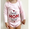 Kojenecké body Body pro miminka Best Mom Lullaby růžové