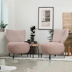 Atelier del Sofa wing chair set Loly salmon – Zboží Mobilmania