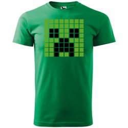 Sablio tričko s potiskem Blocks Creeper Green zelené