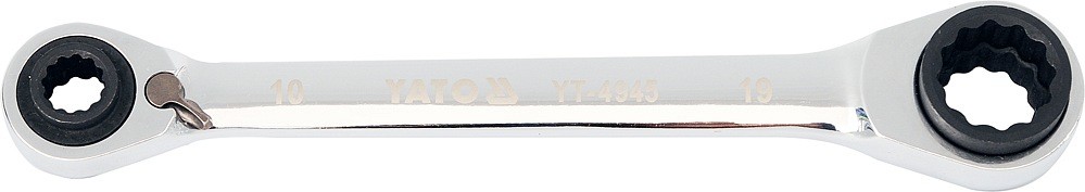 Yato Ráčnový klíč průchozí oboustranný 10-13-17-19 mm