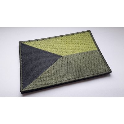 Vyšívaná vlajka na suchý zip Česká republika TA® 13 cm x 9 cm – Zelená – Hledejceny.cz