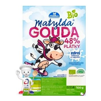 Milko Matylda z hor Bio gouda 48% plátky 100g