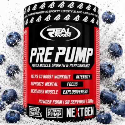 Real Pharm Pre Pump 500 g – Zbozi.Blesk.cz