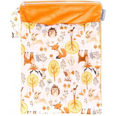 Bobánek Sáček na plenky voděodolný PUL 30x36 cm lesní zvířátka – Sleviste.cz