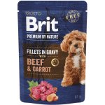 Brit Premium by Nature Adult Dog Fillets in Gravy with Beef & Carrot 85 g – Zboží Mobilmania