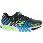 Skechers S Lights Flex-Glow Elite black-blue-lime – Zboží Dáma