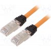 síťový kabel Panduit STP6X2MOR Patch, S/FTP,TX6A™ 10Gig, 6a, lanko, Cu, LSZH, 2m, oranžový