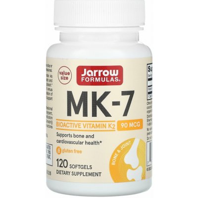 Jarrow Vitamin K2 MK-7 90 μg 120 softgel kapslí – Hledejceny.cz