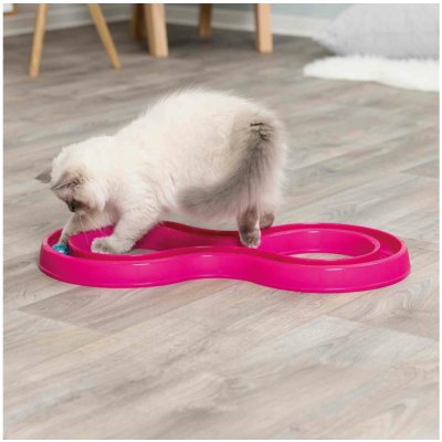 Cat activity Hračka pro kočky skládací dráha pro závod míčků 65x31 cm – Zboží Mobilmania