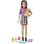 Barbie Panenky Chůva Skipolly Pocketer + miminko a doplňky – Zboží Mobilmania