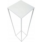 HowHomely STOJAN NA KVĚTINÁČ SIMPLE 100x24x24 cm BÍLÁ – Zboží Dáma