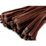 Chlupaté drátky na tvoření Ø6 mm délka cca 30 cm - hnědá (20 ks) – Sleviste.cz