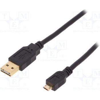 Assmann AK-300122-010-S USB 2.0, USB A M (plug)/microUSB B M (plug), 1m
