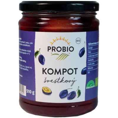 PROBIO Kompot švestkový 510 g BIO – Zboží Mobilmania