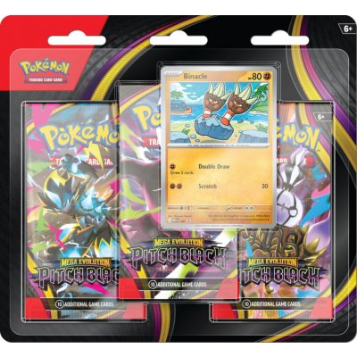 Pokémon TCG: Pitch Black 3-Pack Blister Binacle – Zboží Dáma