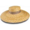 Klobouk Straw flat hat Solis přírodní 35042AA