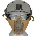 WOSPORT Ocelová maska v.2 s uchycením na helmu TAN – Zboží Dáma