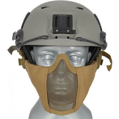 WOSPORT Ocelová maska v.2 s uchycením na helmu TAN – Zboží Dáma