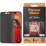 PanzerGlass Privacy Apple iPhone 15 Pro s instalačním rámečkem P2810 – Zboží Živě