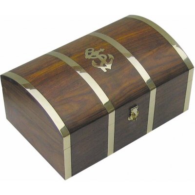 SEA CLUB Dřevěná truhla s kotvou 22 cm 2013 – Zboží Dáma